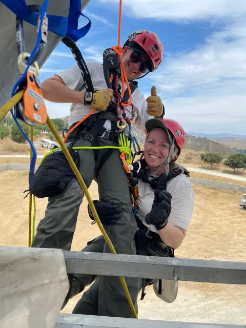 Two-person rope rescue