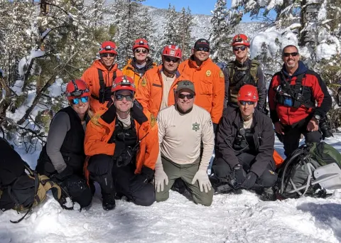 The team on snow